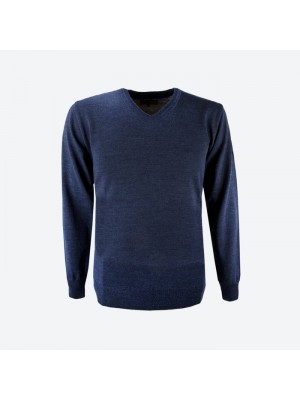 KAMA pánský svetr bez podšívky 4104 - modrý