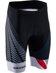 SILVINI dámské cyklistické kalhoty pas TEAM WP1409 black-red