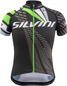 SILVINI dětský cyklistický dres TEAM CD1435 black-green