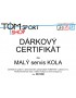 Dárkový certifikát TOMSPORT - VELKÝ SERVIS KOLA