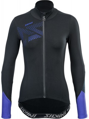 SILVINI dámský cyklistický dres CALVANA WD1618 black-navy