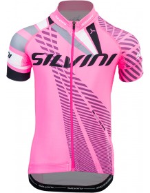 SILVINI dětský cyklistický dres TEAM CD1435 pink-cloud