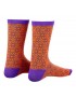 SUPACAZ ponožky ASANOHA - Neon Orage & Neon Purple