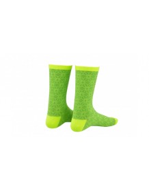 SUPACAZ ponožky ASANOHA - Neon Yellow & Neon Green