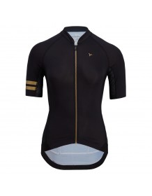 SILVINI dámský cyklistický dres MOTTOLINO WD2029 black-gold