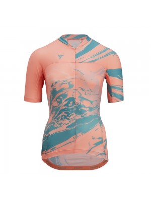 SILVINI dámský cyklistický dres CATIRINA WD1621 coral-green