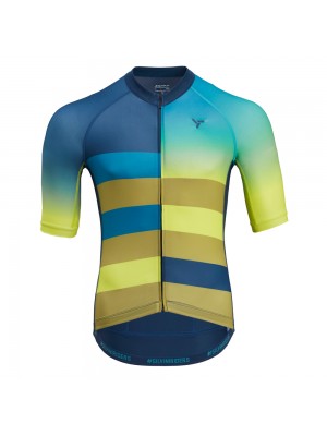 SILVINI pánský cyklistický dres MAZZANO MD2042 NAVY-LIME