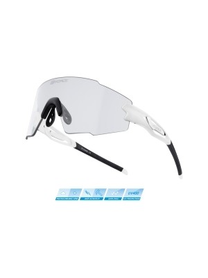 FORCE sportovn&iacute; br&yacute;le MANTRA b&iacute;l&eacute; - FOTOCHROMATICK&Eacute;