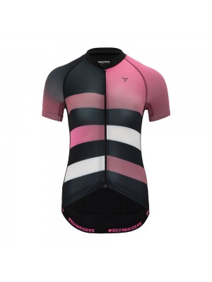 SILVINI dětský cyklistický dres MAZZANI CD2284 BLACK-FUCHSIA