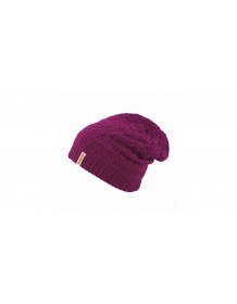 KAMA pletená čepice A123 - purpurová