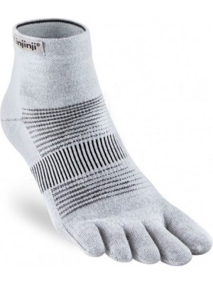 INJINJI prstové ponožky RUN Lightweight / Coolmax / Mini-crew / Grey 2023