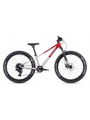 SUPERIOR dětsk&eacute; kolo Team 24 Gloss Brushed Alu / Red 11"