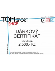Dárkový certifikát TOMSPORT 2500